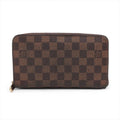 Louis Vuitton Damier Zippy Organizer Leather Wallet Zip Around