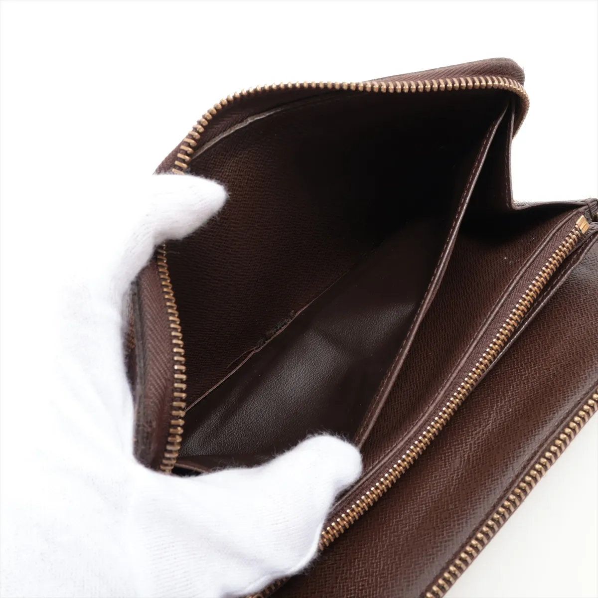 Louis Vuitton Damier Zippy Organizer Leather Wallet Zip Around — view 4