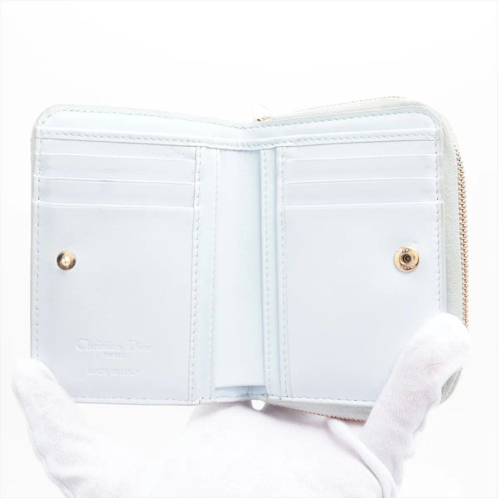 Dior Cannage Lady Leather Bifold Wallet — view 3