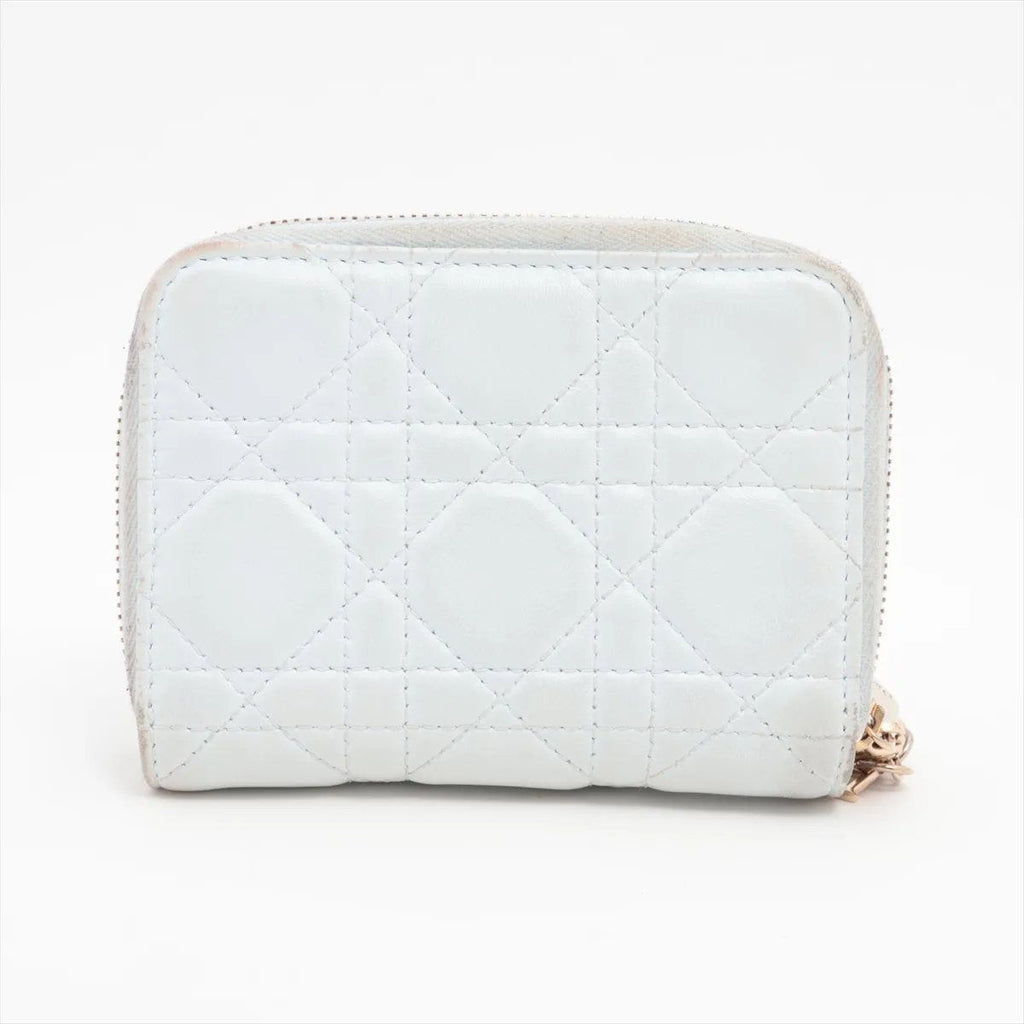 Dior Cannage Lady Leather Bifold Wallet — view 2
