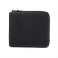 Gucci Leather Canvas Bifold Wallet Zip Around Black