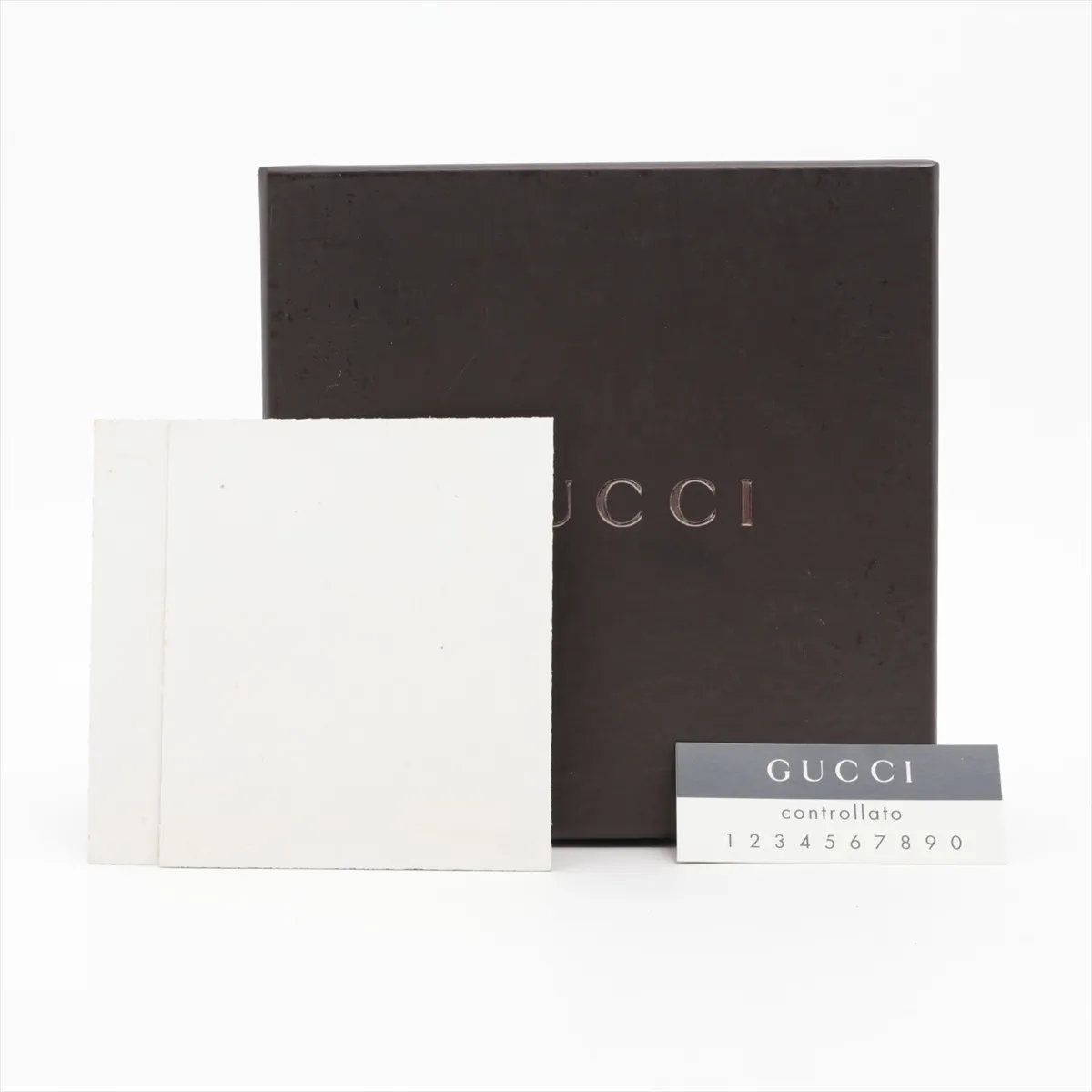Gucci Leather Canvas Bifold Wallet Zip Around Black — view 7