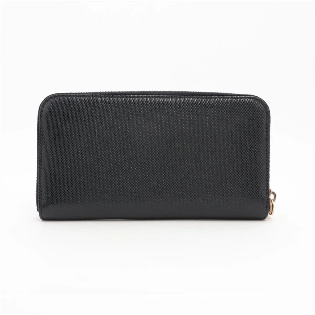 Fendi Leather Wallet Zip Around Black — view 2