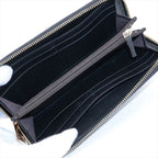 Fendi Leather Wallet Zip Around Black — view 3