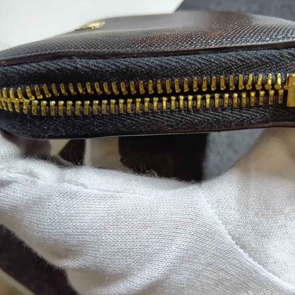 Fendi Leather Wallet Zip Around Black — view 8