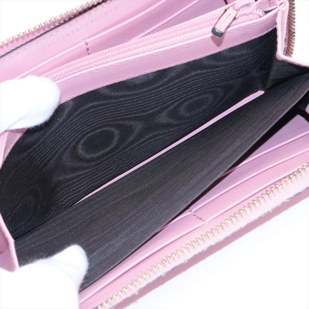 Gucci Guccissima Leather Wallet Zip Around Pink — view 5