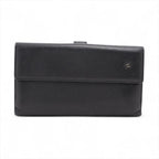 Chanel Card Camellia Lambskin Leather Wallet Bifold