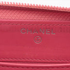 Chanel CC Logo Leather Wallet Zip Around — view 7