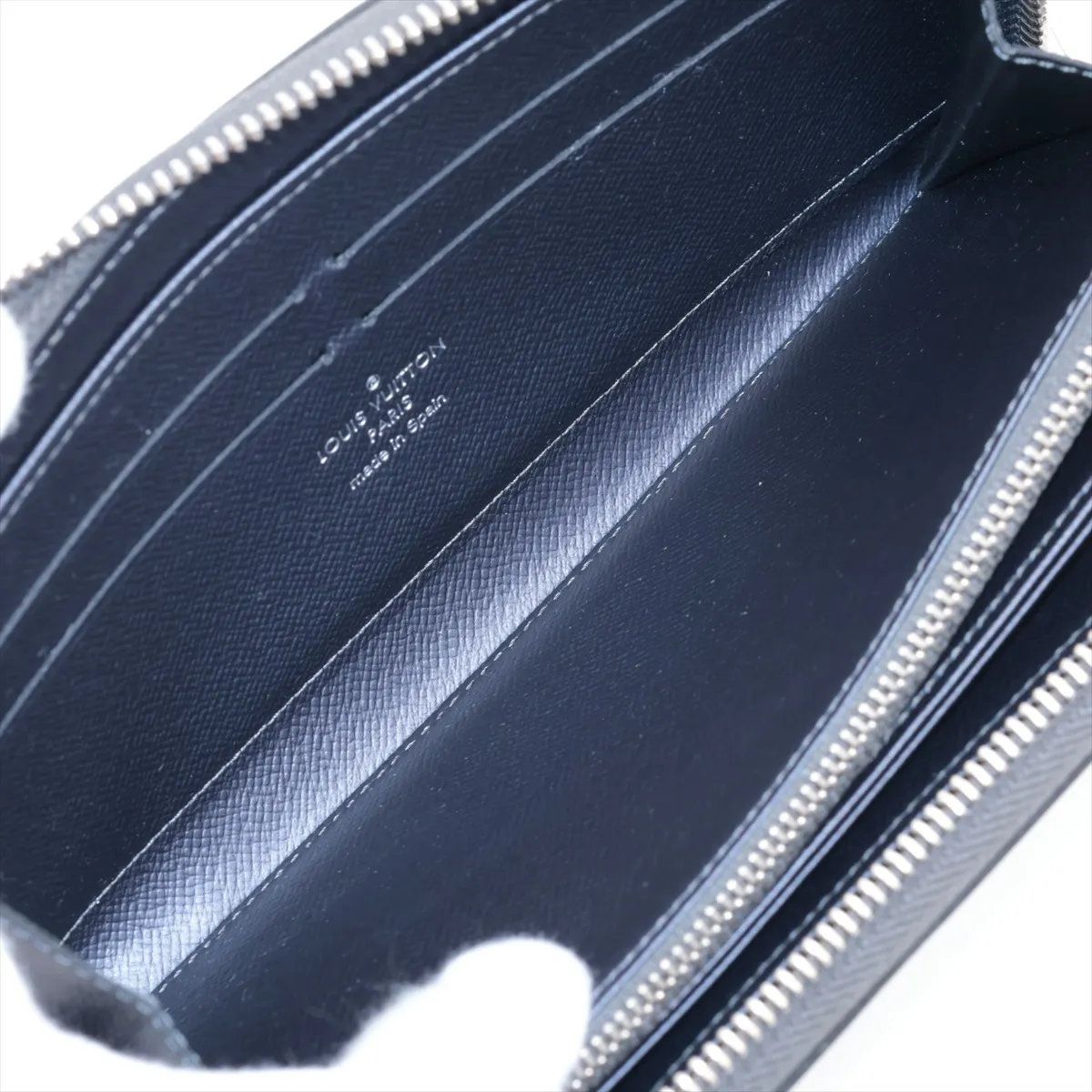 Louis Vuitton Epi Zippy Wallet Silver Leather Zip Around — view 4