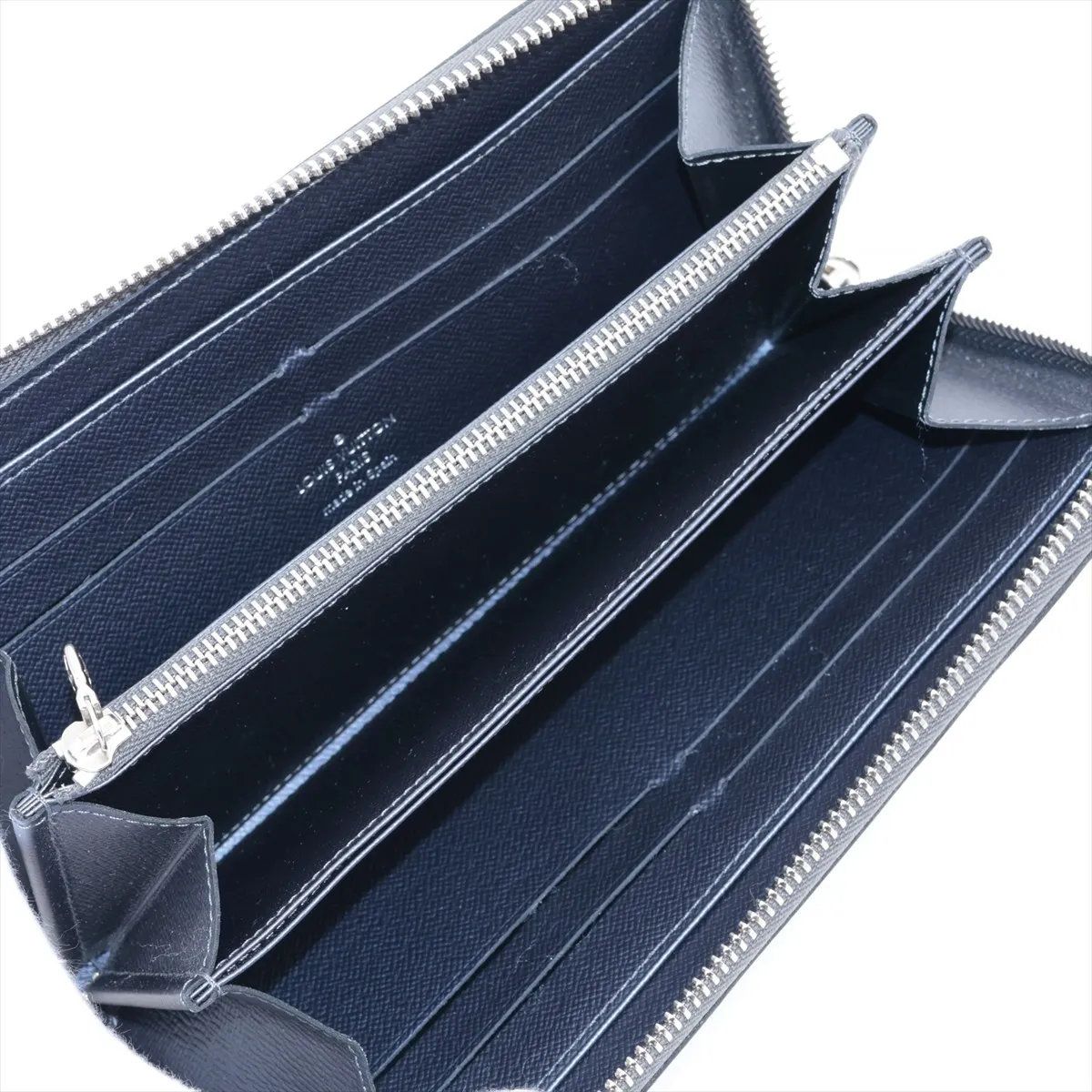 Louis Vuitton Epi Zippy Wallet Silver Leather Zip Around — view 3
