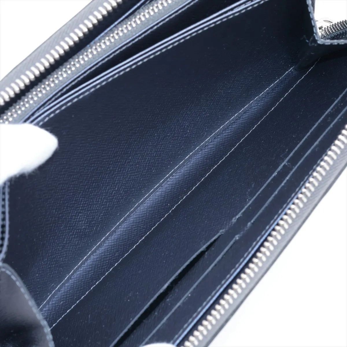 Louis Vuitton Epi Zippy Wallet Silver Leather Zip Around — view 7
