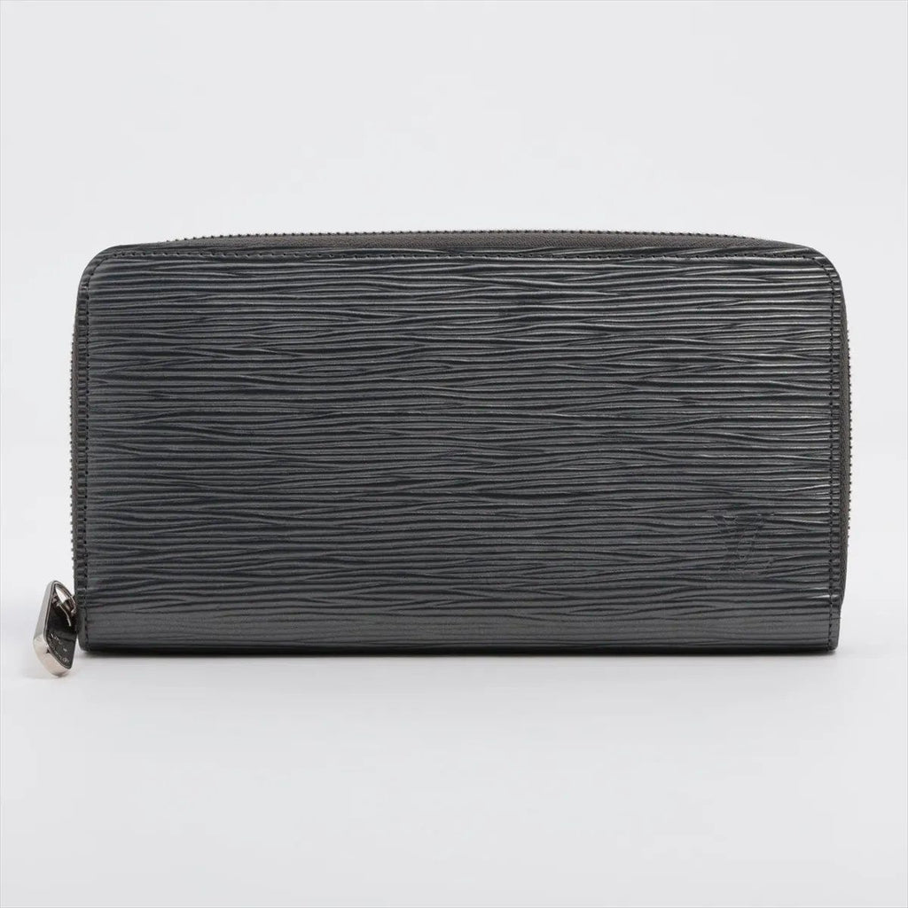 Louis Vuitton Epi Zippy Wallet Silver Leather Zip Around