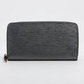 Louis Vuitton Epi Zippy Wallet Silver Leather Zip Around
