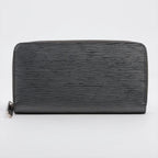 Louis Vuitton Epi Zippy Wallet Silver Leather Zip Around