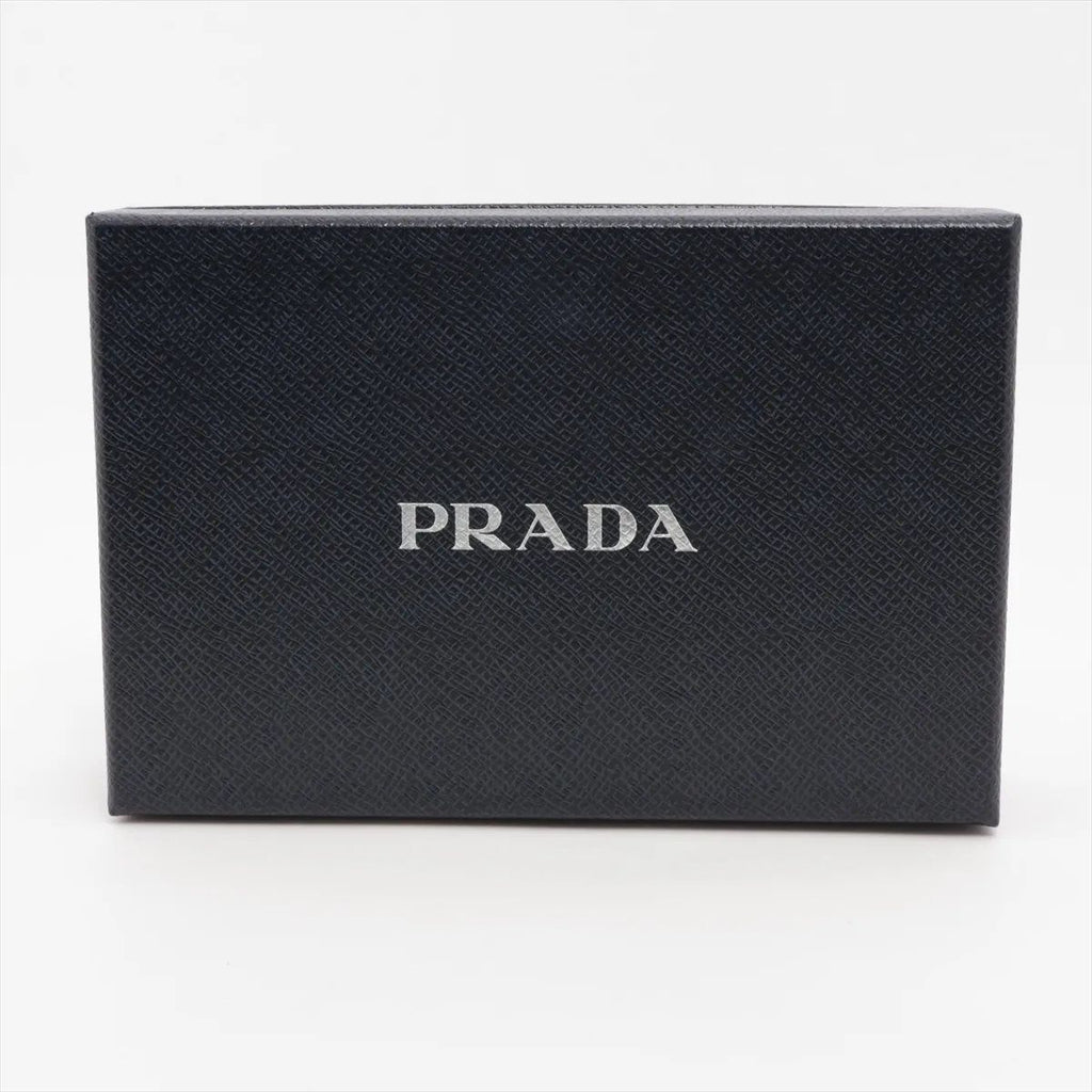 Prada Saffiano Leather Bifold Wallet Compact Pink — view 8