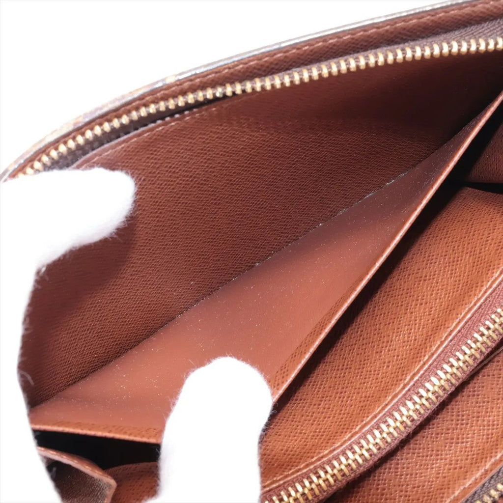 Louis Vuitton Monogram Porto Monnaie Zip Leather Wallet Zip Around — view 4