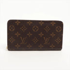 Louis Vuitton Monogram Porto Monnaie Zip Leather Wallet Zip Around