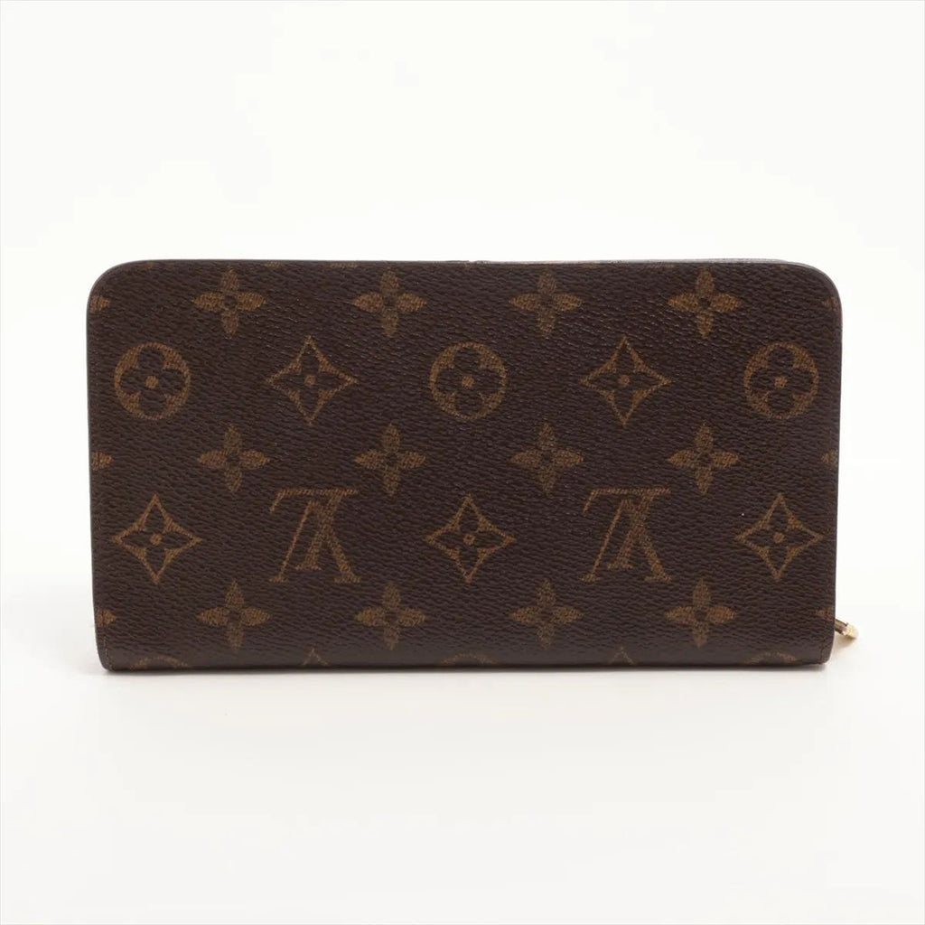 Louis Vuitton Monogram Porto Monnaie Zip Leather Wallet Zip Around — view 2