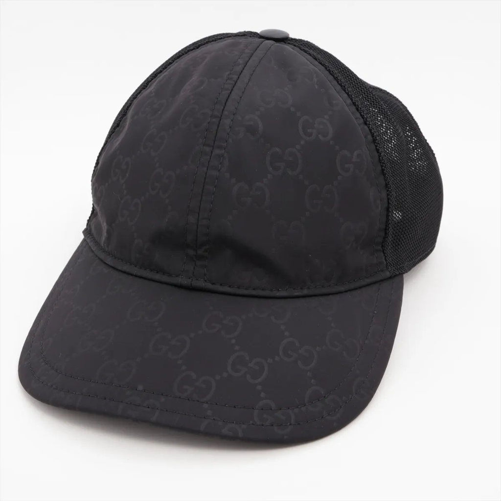 Gucci GG Nylon Baseball Cap Hat Black
