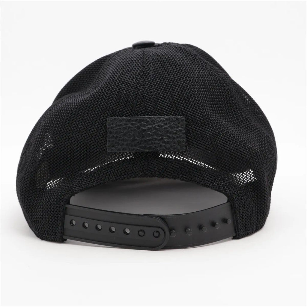 Gucci GG Nylon Baseball Cap Hat Black — view 3