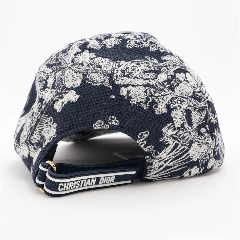 Dior Toile de Jouy Cap Hat Navy — view 3