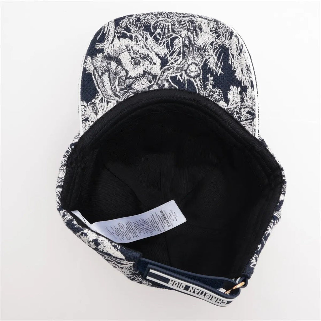 Dior Toile de Jouy Cap Hat Navy — view 4