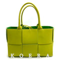 Bottega Veneta Small Arco Tote Bag Acid Kiwi Green