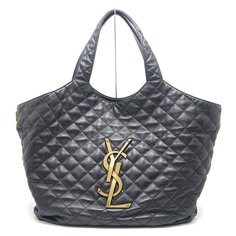 Saint Laurent Icare Maxi Shopping Tote Bag Black