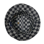 Louis Vuitton Bucket Hat Bonnet Distorted Damier Collection Cotton Black 60 — view 4