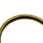 Hermes Bangle Enamel Gold Blue Multi Conch Bracelet — view 5
