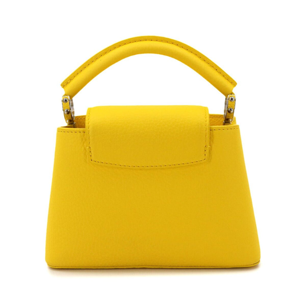 Louis Vuitton Capucines Mini 2-Way Bag Taurillon Leather Yellow — view 3