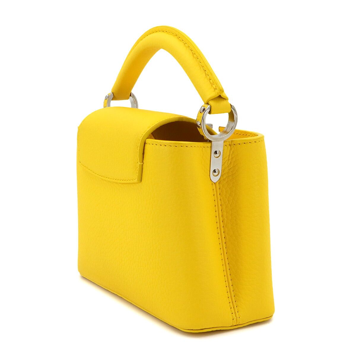 Louis Vuitton Capucines Mini 2-Way Bag Taurillon Leather Yellow — view 4