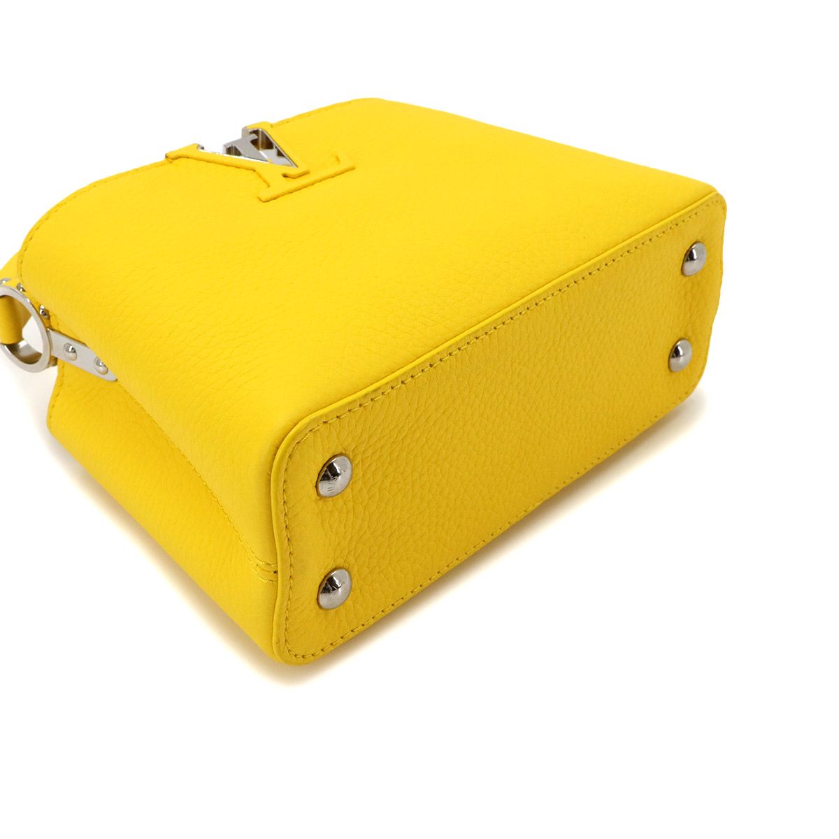 Louis Vuitton Capucines Mini 2-Way Bag Taurillon Leather Yellow — view 5