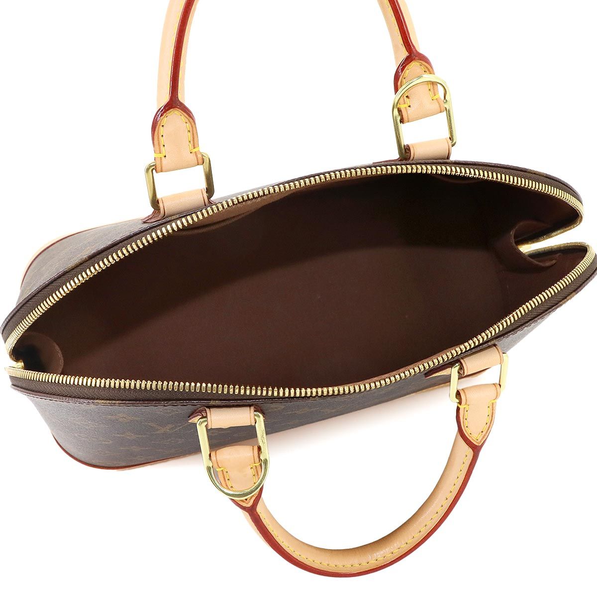 Louis Vuitton Monogram Alma PM Hand Bag Brown — view 7