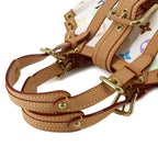 Louis Vuitton Monogram Multicolor Theda Hand Bag Blanc Gold PM — view 6