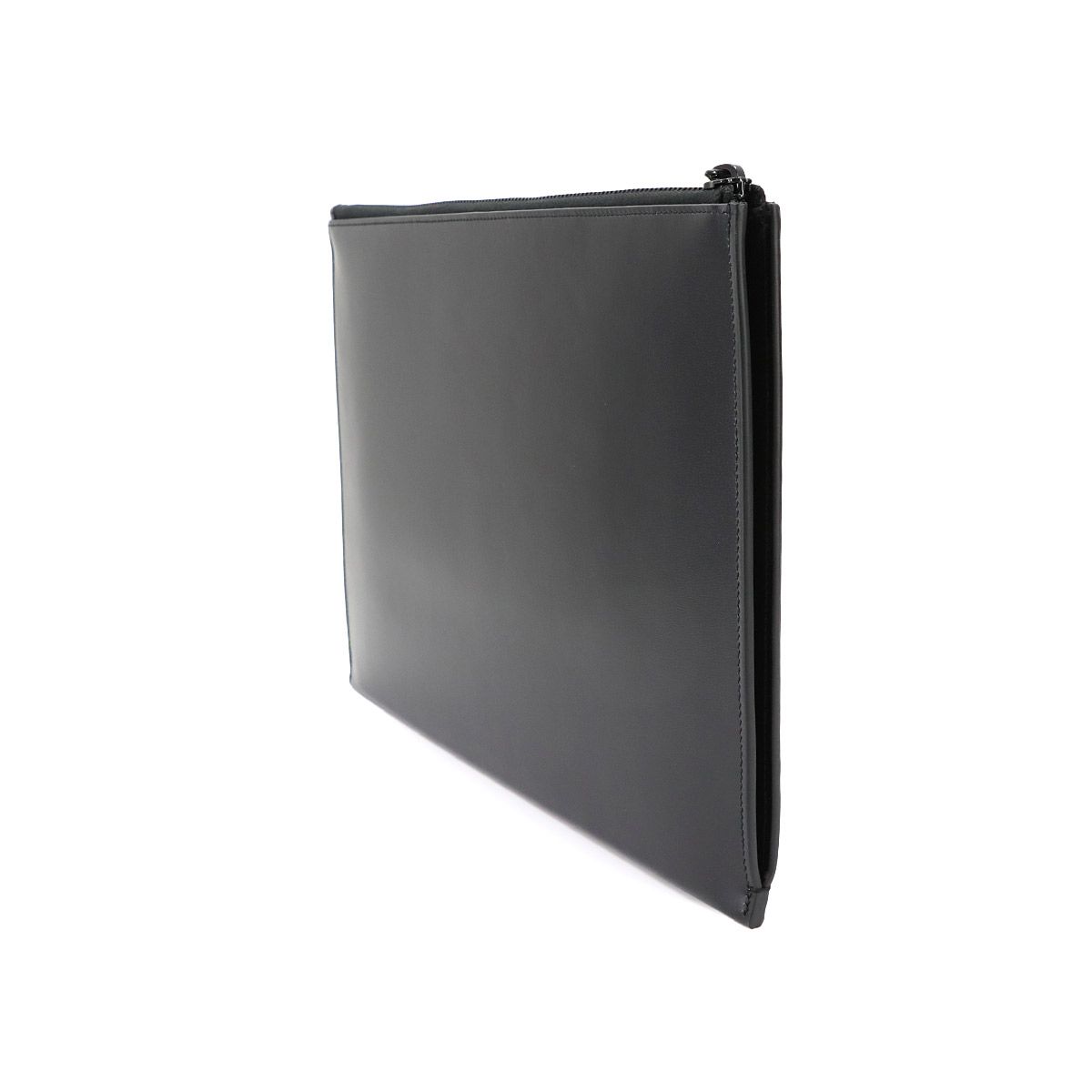 Saint Laurent Clutch Multi Case Leather Black Silver — view 4