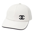 Chanel Cap Cotton White Baseball Cap Hat CC Logo