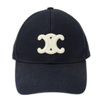 Celine Cap Cotton Black M Baseball Cap Hat Triomphe — view 2