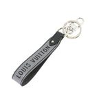 Louis Vuitton Monogram Eclipse Reverse Dragonne Capital LV Key Holder Bag Charm — view 3