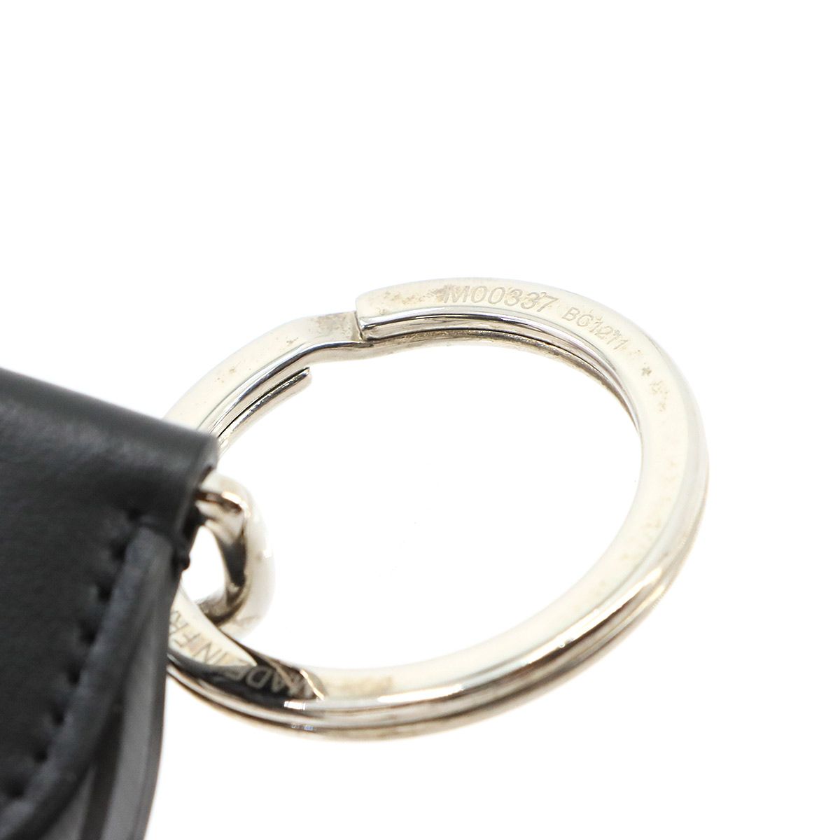 Louis Vuitton Monogram Eclipse Reverse Dragonne Capital LV Key Holder Bag Charm — view 5