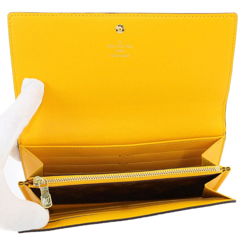 Louis Vuitton Vivienne Monogram Portefeuille Sarah NM Bifold Wallet Brown — view 5