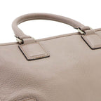 Loewe Amazona 28 Hand Bag Leather Beige Silver Greige — view 8