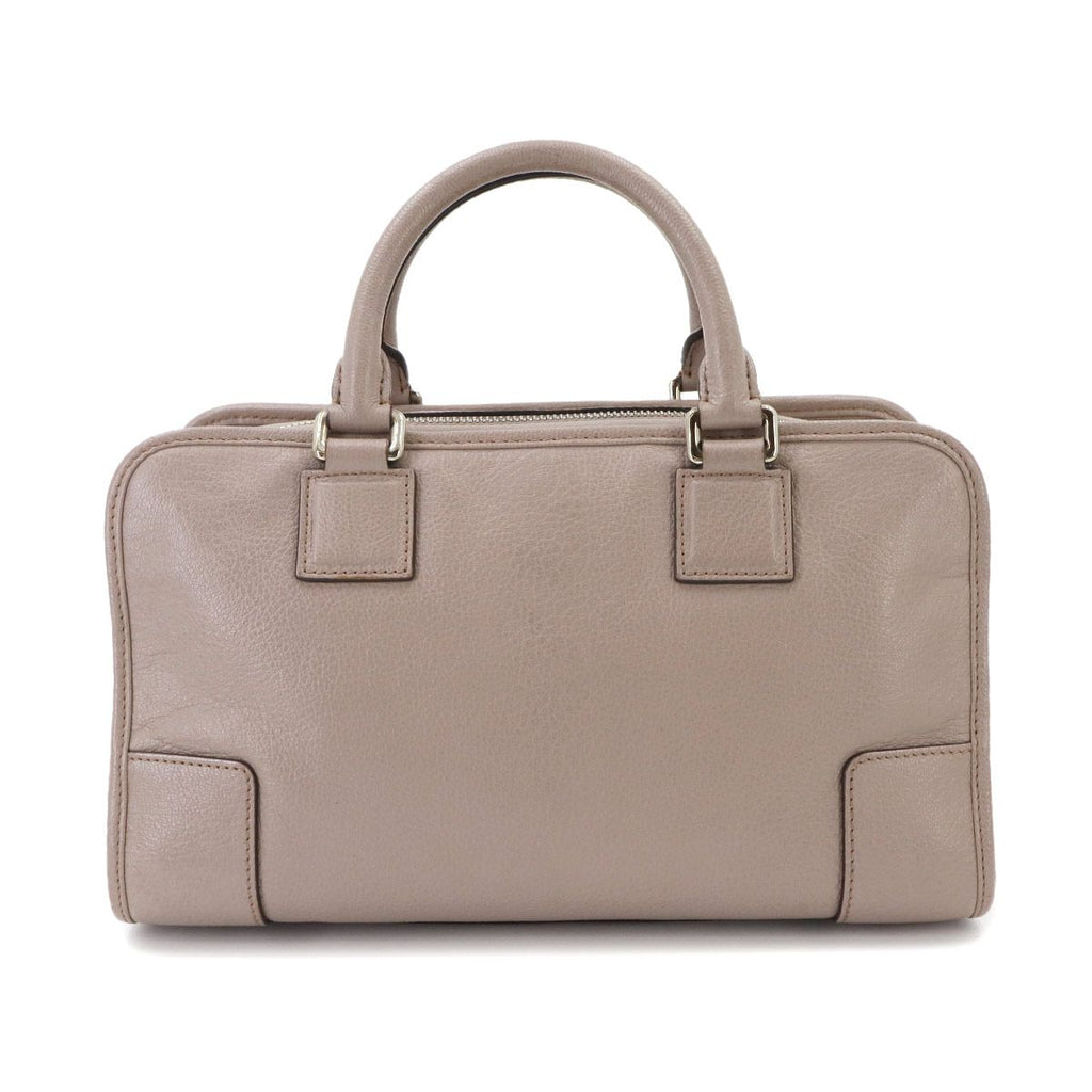 Loewe Amazona 28 Hand Bag Leather Beige Silver Greige — view 3