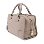 Loewe Amazona 28 Hand Bag Leather Beige Silver Greige — view 4