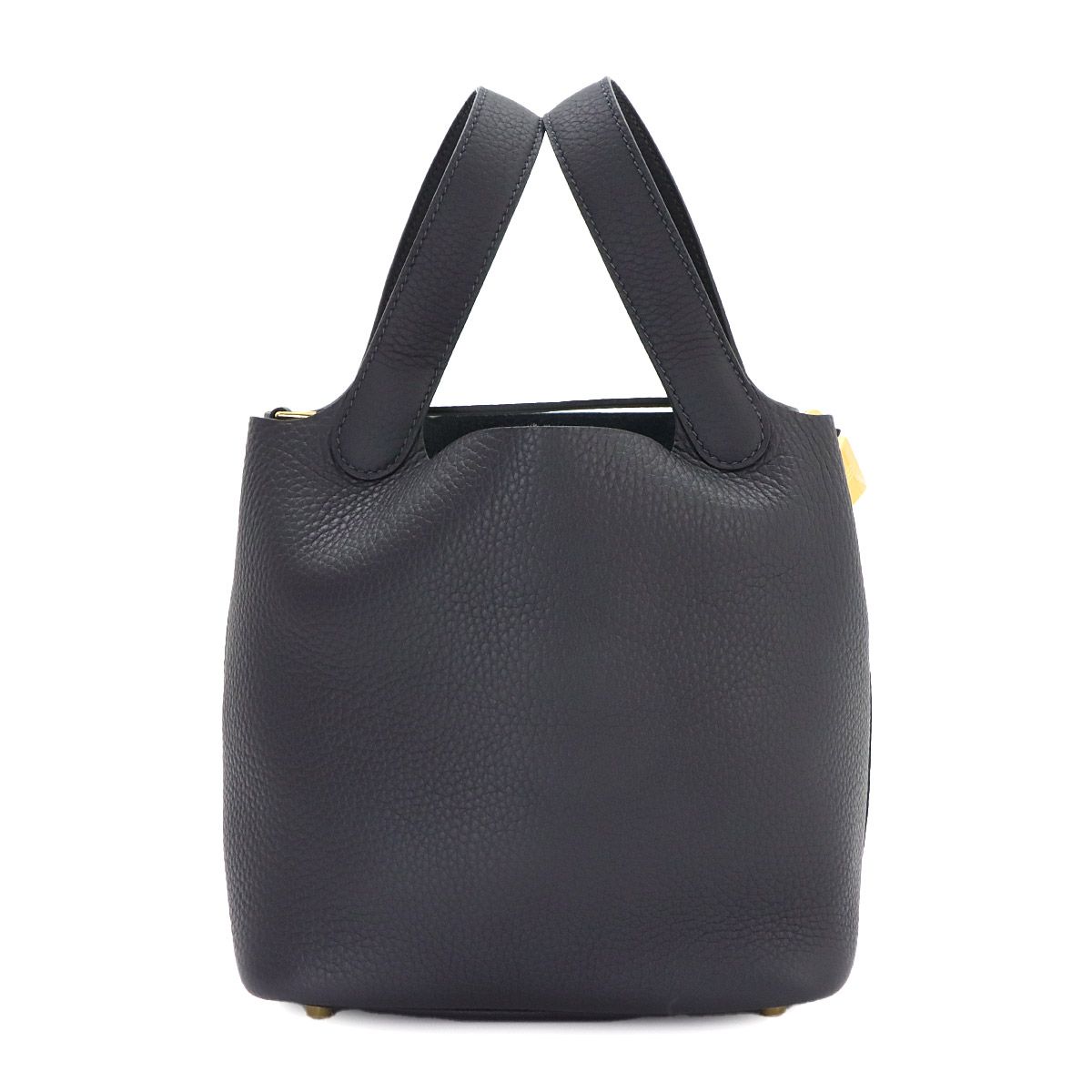 Hermes Picotin Lock PM Hand Bag Taurillon Clemence Cavern Gold — view 3