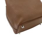Hermes Picotin Lock Eclat 18 PM Hand Bag Taurillon Clemence Swift Halzan Biscuit — view 8