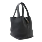 Hermes Picotin Lock 22 Hand Bag Taurillon Clemence Black Silver — view 3