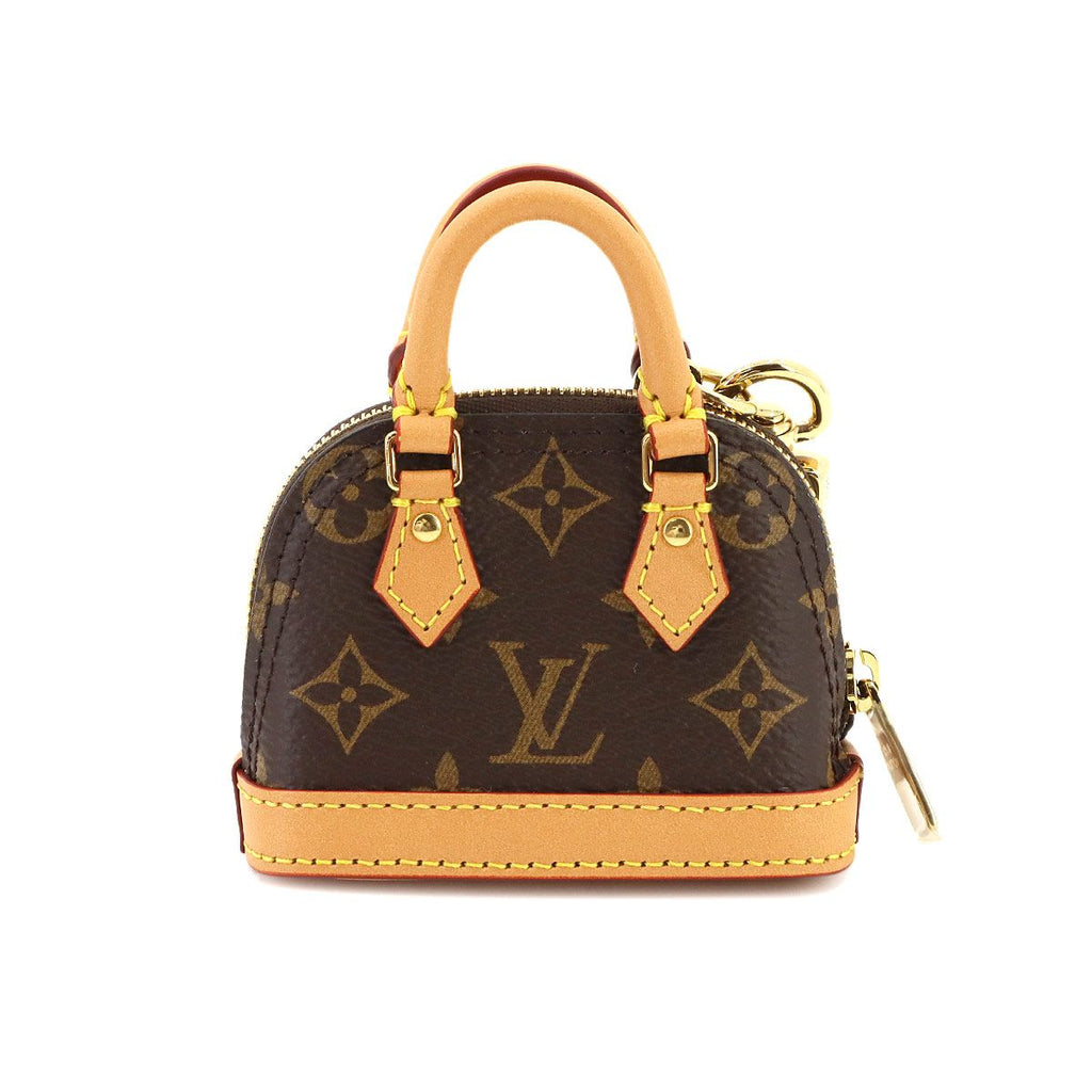 Louis Vuitton Monogram Bag Charm Micro Alma Key Holder Brown — view 3