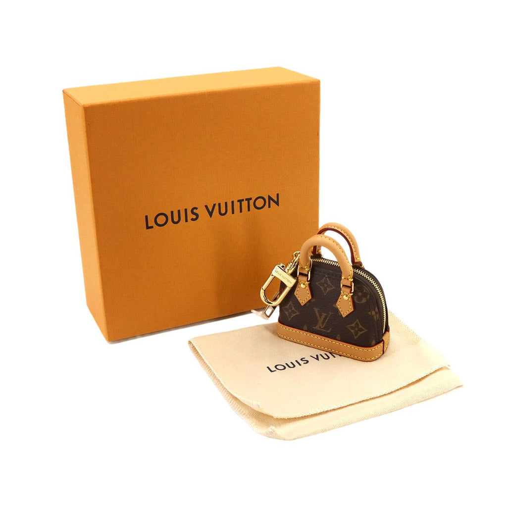 Louis Vuitton Monogram Bag Charm Micro Alma Key Holder Brown — view 2