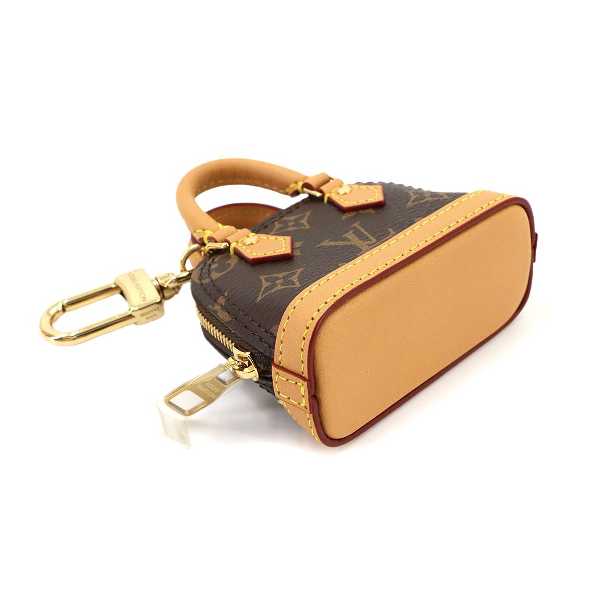 Louis Vuitton Monogram Bag Charm Micro Alma Key Holder Brown — view 4